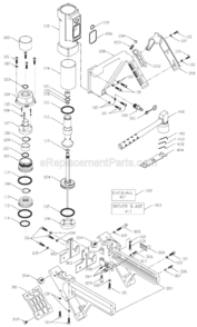 Page A Diagram and Parts List for FCN200  Porter Cable Nailer